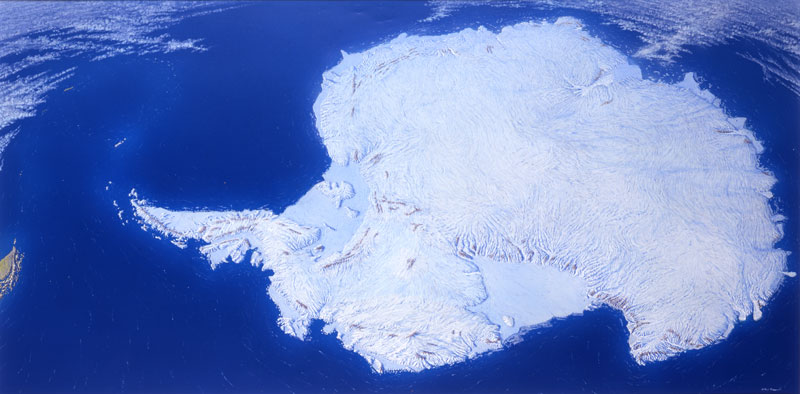 風景イラスト　南極大陸パノラマ
