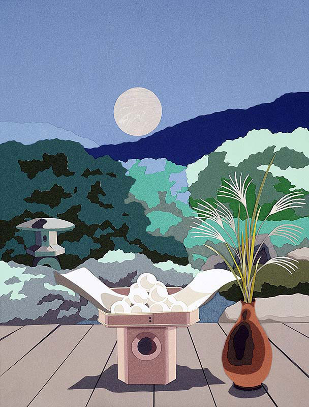 山本高史　立体切り絵・日本の四季風景イラスト