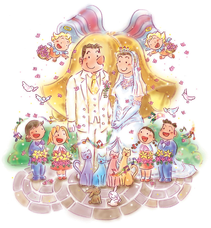 結婚式 友人 イラスト Kekkonshiki Infotiket Com