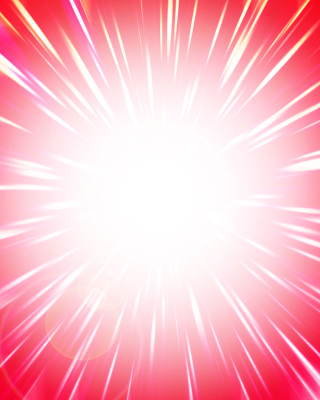 背景イラスト　暖色系の放射状の光のイメージ