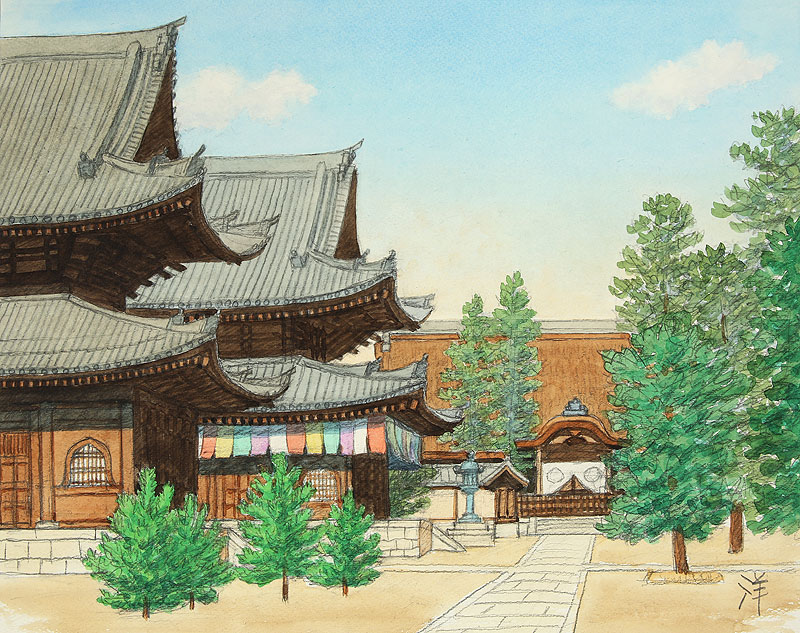 京都妙心寺禅寺イラスト 京都市右京区花園