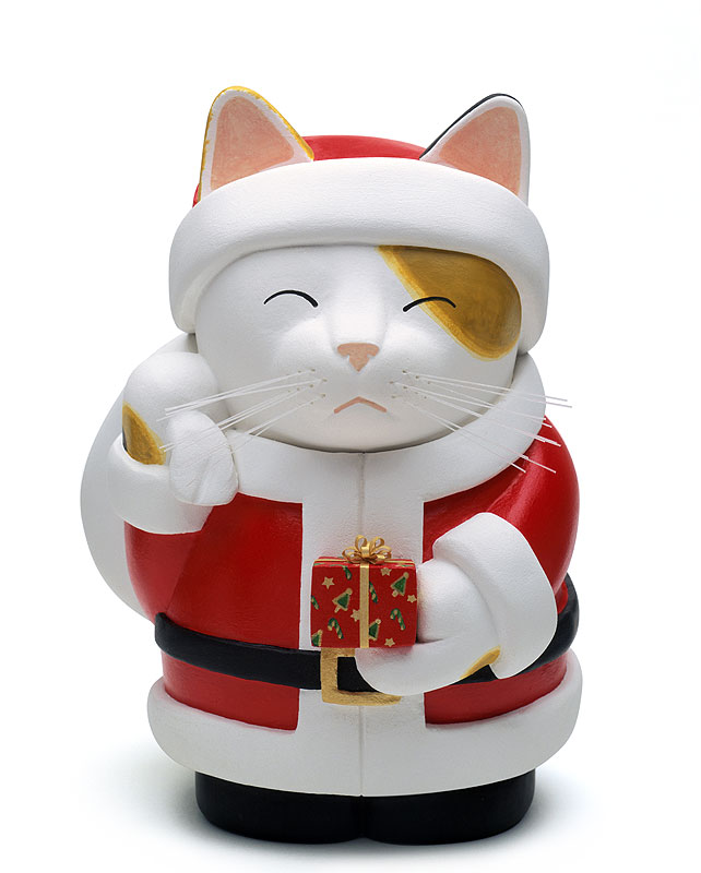 クリスマスプレゼントイラスト・招き猫